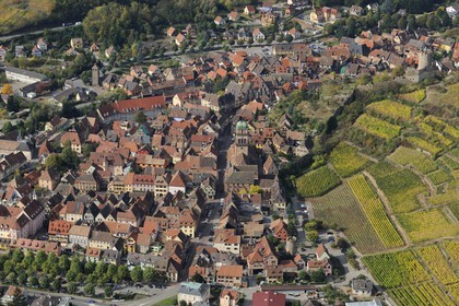 France, Haut Rhin, Kaysersberg (aerial view)