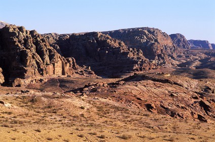 Jordan, Petra, overview of the site where was formerly the town