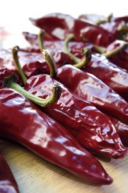 France, Pyrénées-Atlantiques (64), Pays-Basque, Espelette, centre d'interprétation du piment d'Espelette, piment d'Espelette AOP