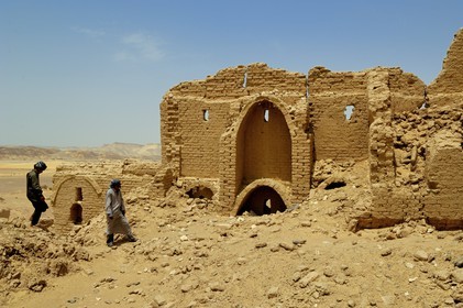 Egypte, Haute-Egypte, désert libyque, forteresse de Umm el-Dabadib au nord-est de Kharga