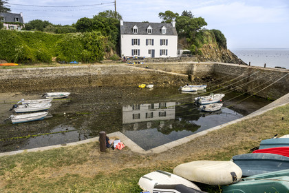 France, Morbihan (56), Ile de Groix, le petit Port Lay