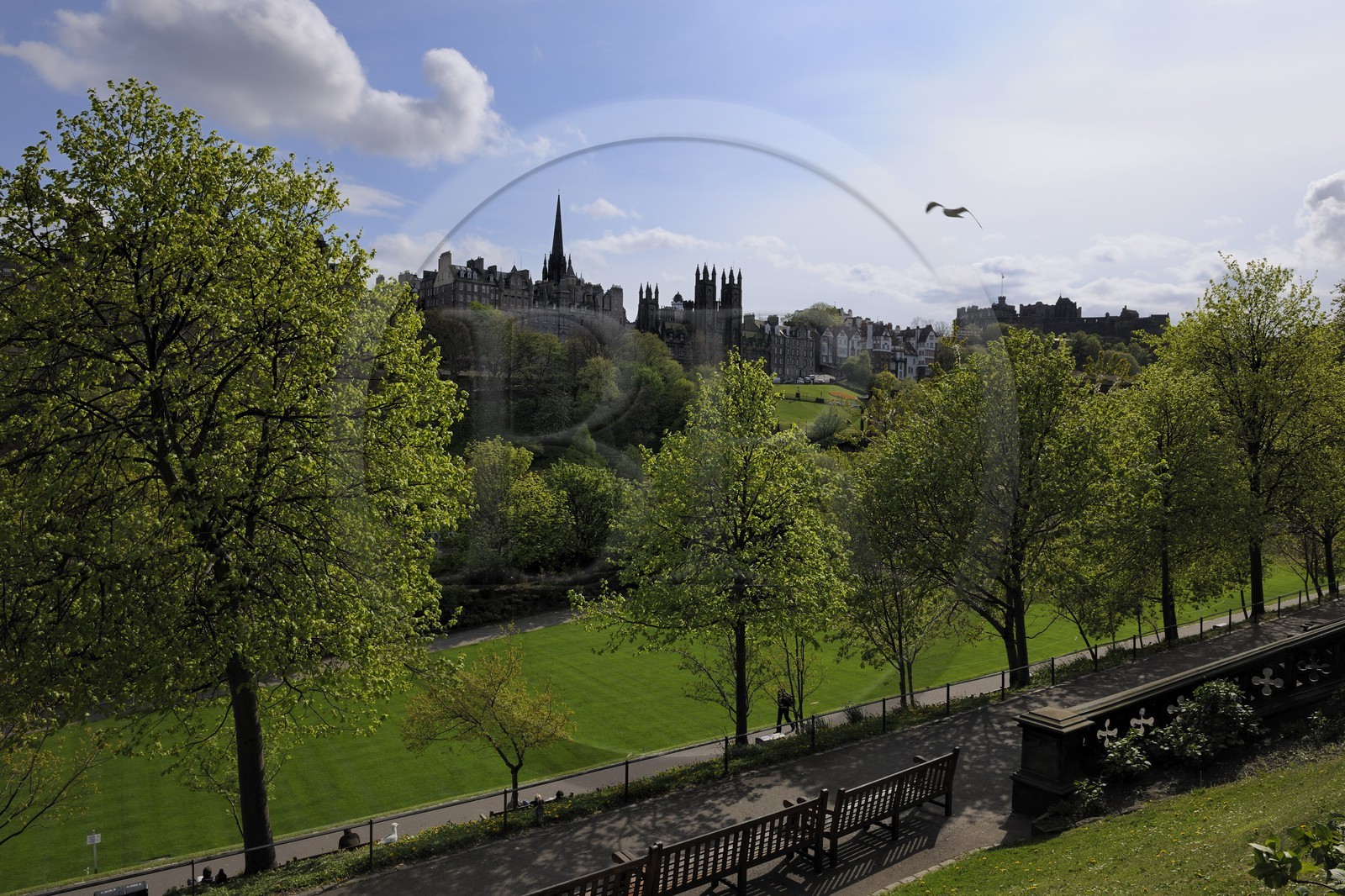 Royaume-Uni, Ecosse, Edimbourg, West Princes street gardens