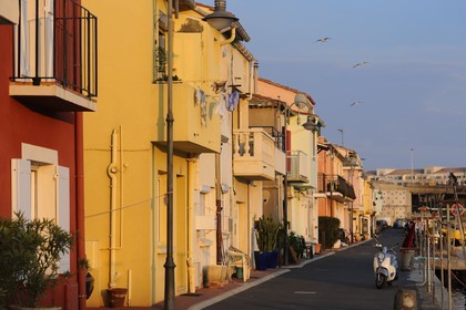 France, Herault, Sete, quartier de la Pointe Courte (Pointe Courte District), village of fishermen opening onto the bassin of Thau, Mistral wharf