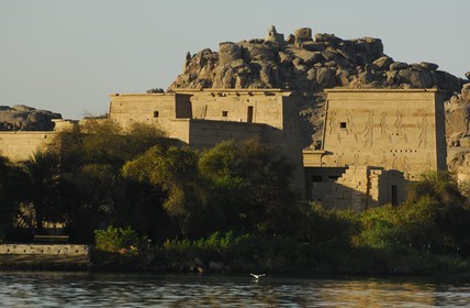 Egypte, Haute-Egypte, Nubie, vallée du Nil, Assouan, île d'Agilka, Philae classé Patrimoine Mondial de l'UNESCO, le temple d'Isis