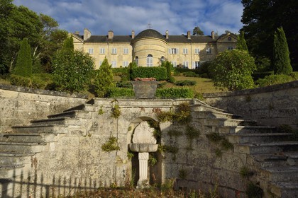 France, Dordogne (24), Périgord Blanc, Escouard, chateau d'Escoire où vécu Georges Arnaud l'auteur du Salaire de la Peur
