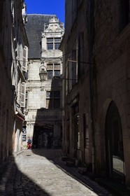 France, Dordogne (24), Périgord Blanc, Périgueux, l'hotel particulier Maison Estignard au bout de la rue de la Miséricorde