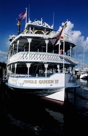 Etats-Unis, Floride, Fort Lauderdale, le Jungle Queen est le plus célèbre navire de croisière de la ville