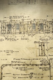United Kingdom, Northern Ireland, Cultra near Belfast, Ulster Folk and Transport Museum, original plans of the RMS Titanic
