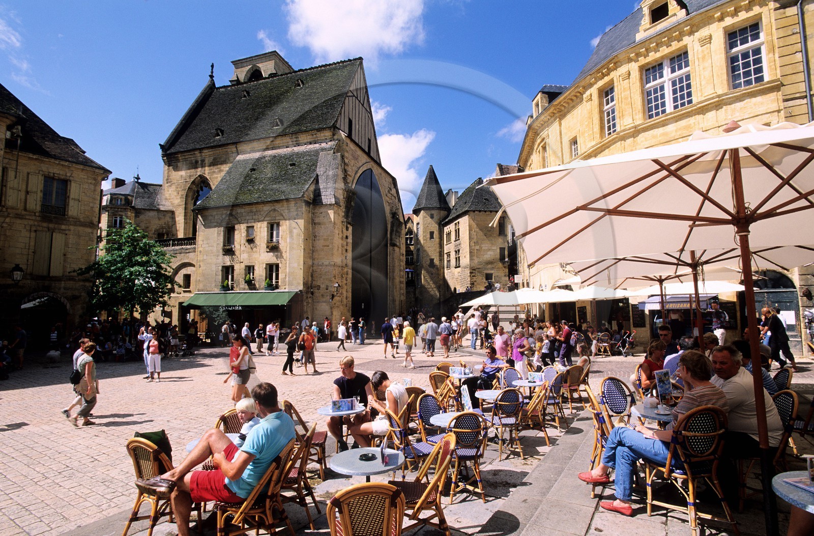 France, Dordogne (24), Sarlat-la-Canéda, ancienne église Sainte-Marie sur la place de la Liberté