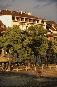 Switzerland, Basel, Krafft hotel