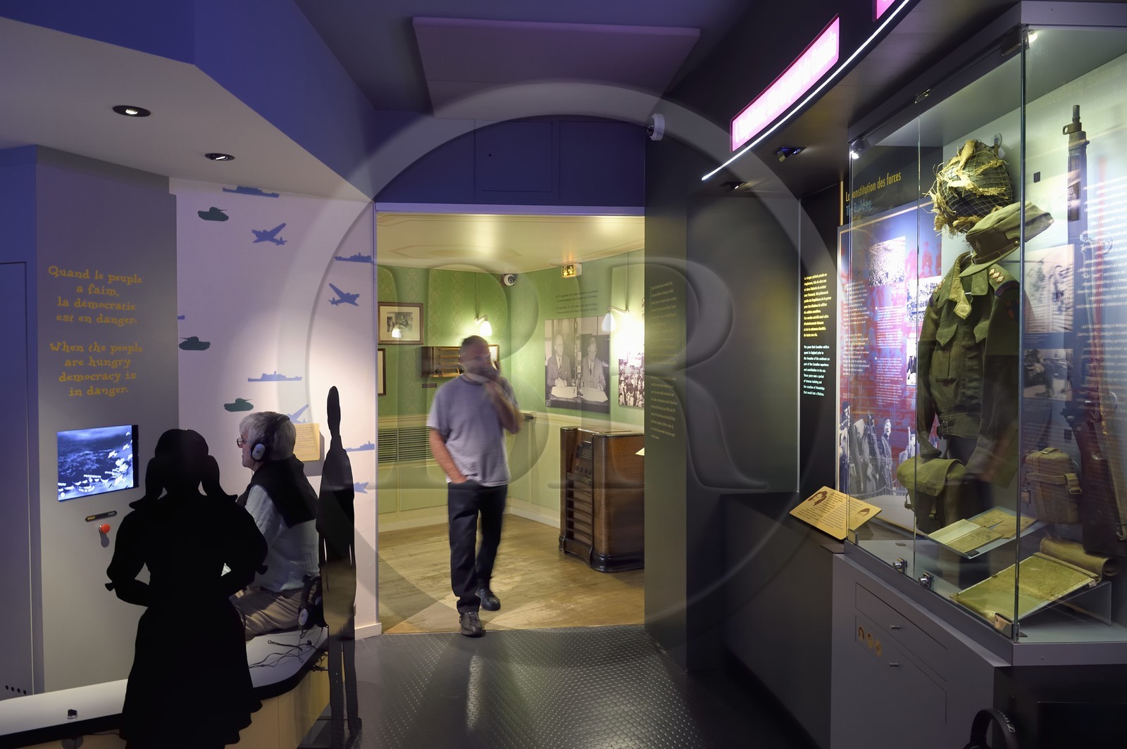 France, Calvados (14), Courseulles-sur-Mer, Centre Juno Beach, musée consacré au role du Canada lors de la Seconde Guerre Mondiale