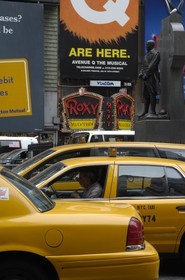 Etats-Unis, New York, Manhattan, Times Square, taxis