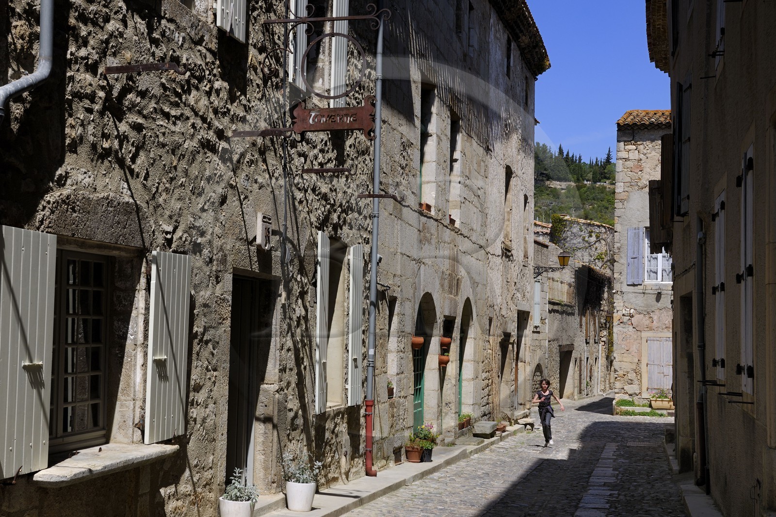France, Aude (11), village de Lagrasse, labellisé Les Plus Beaux Villages de France