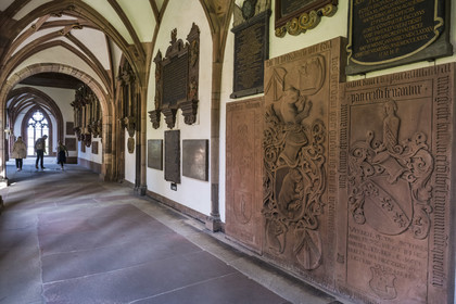 Switzerland, Basel, the Minster or Protestant Cathedral of Our Lady of Basel (Munster), the cloister