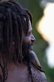 Caraïbes, Ile de la Dominique, hameau de Syndicate au dessus de Dublanc, le rasta Celius