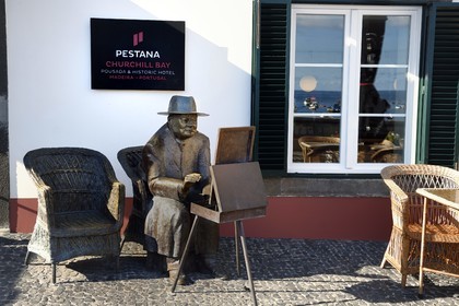 Portugal, Madeira Island, the fishing village of Camara de Lobos where Winston Churchill liked to come to rest