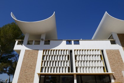 France, Alpes Maritimes, St Paul de Vence, Fondation Maeght by the architect Josep Lluis Sert, a museum of contemporary art