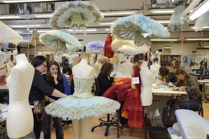 France, Paris, Garnier Opera, the costume workshops, the ateliers flous, making of a tutu