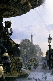 France, Paris (75), place de la Concorde, fontaine aux néréïdes