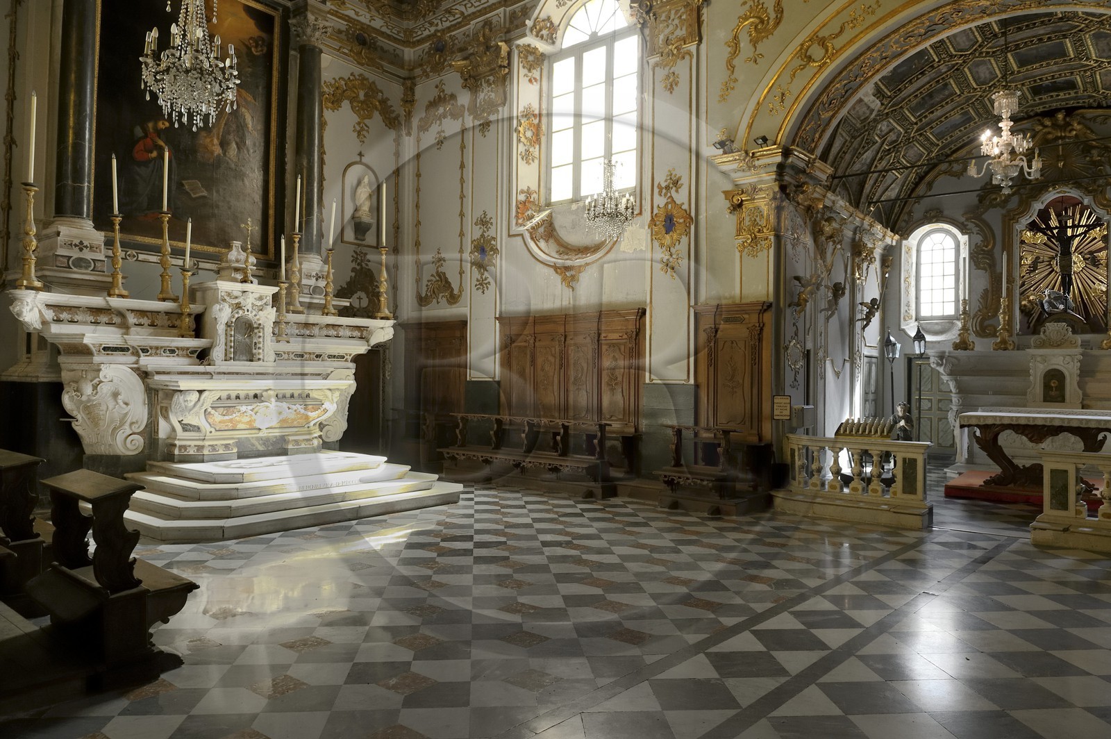 France, Haute-Corse (2B), Bastia, la Citadelle quartier de Terra-Nova, chapelle Sainte-Croix