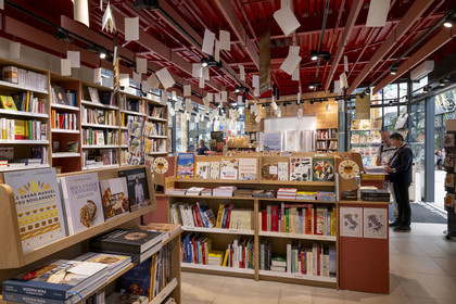 France, Cote d'Or, Dijon, area listed as World Heritage by UNESCO, International Cité of Gastronomy and Wine by architect Anthony Béchu, specialized books on gastronomy at the Librairie Gourmand