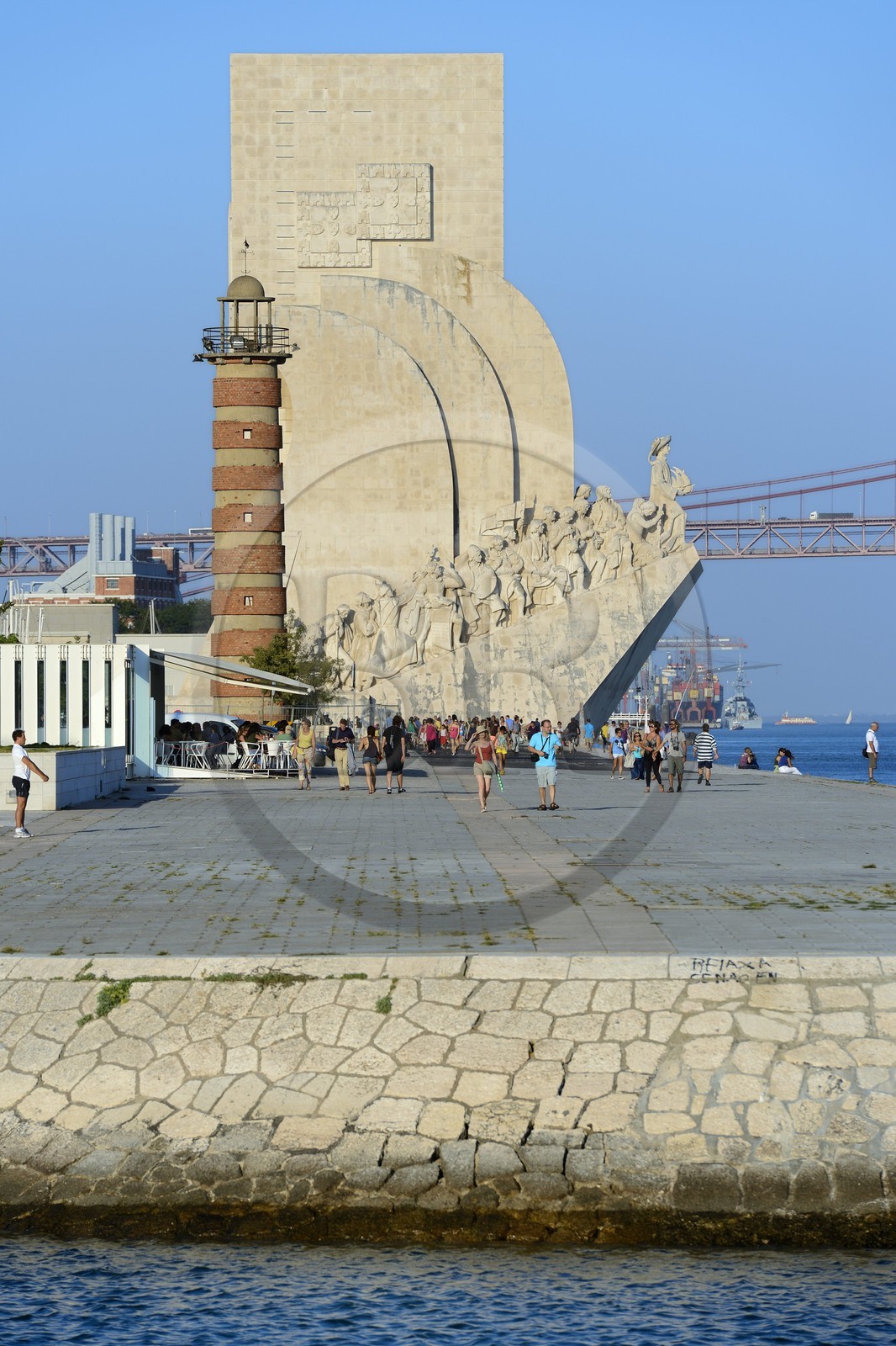 Portugal, Lisbonne, quartier de Belém, Padrao dos Descobrimentos (Monument des Découvertes) datant de 1960
