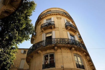 France, Hérault (34), Montpellier, immeuble 19ème siècle rue Foch
