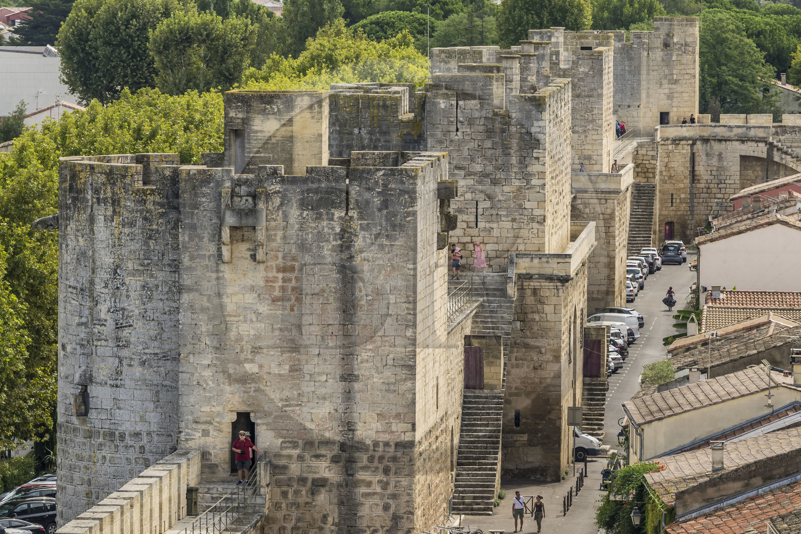 France, Gard (30), Aigues-Mortes, tours et remparts Nord