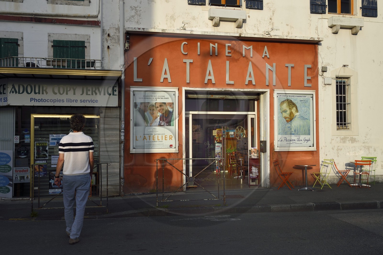 France, Pyrénées-Atlantiques (64), Pays-Basque, Bayonne, quartier Saint-Esprit, cinéma l'Atalante France, Pyrénées-Atlantiques (64), Pays-Basque, Bayonne, quartier Saint-Esprit, cinéma l'Atalante