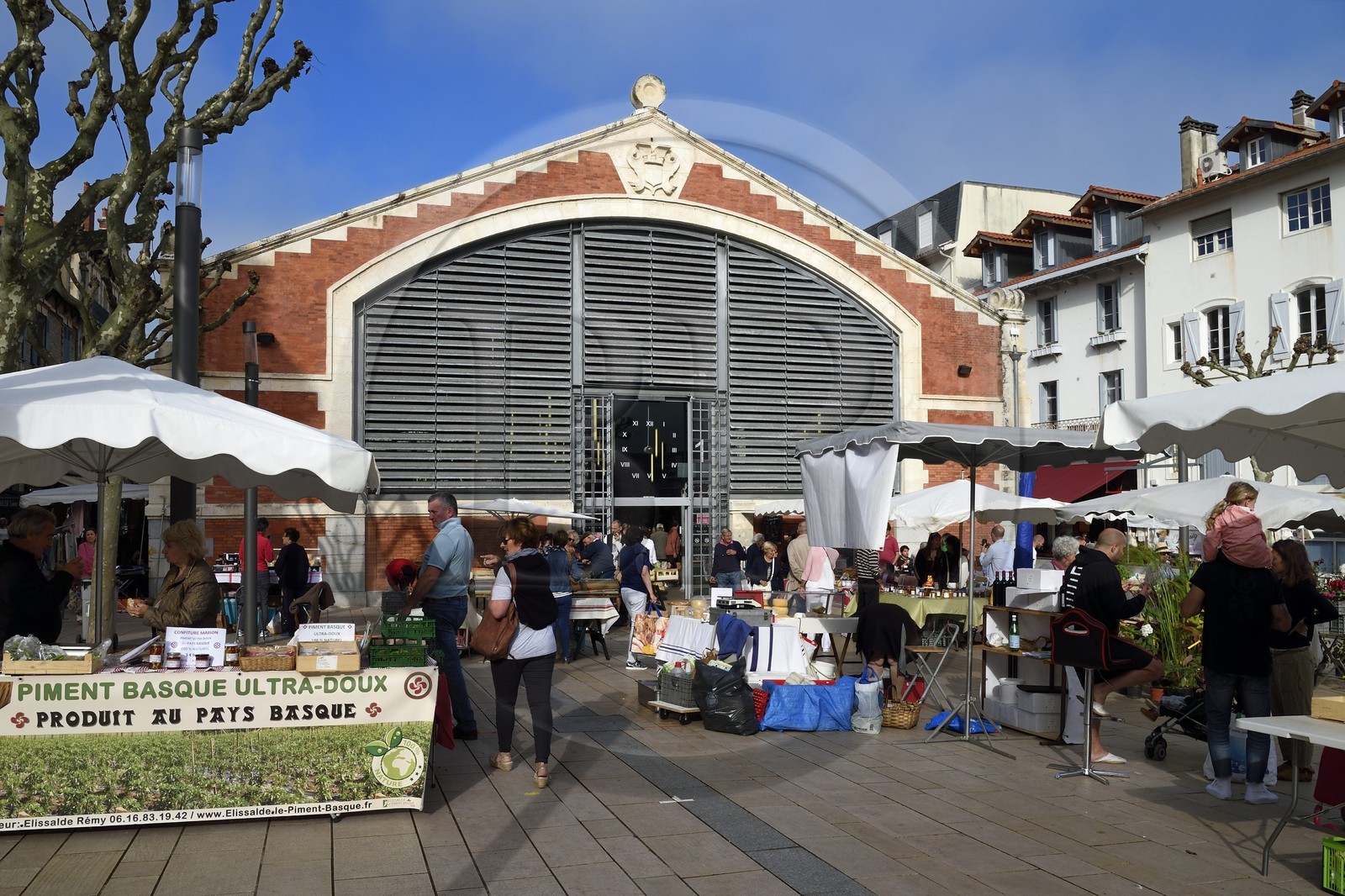 France, Pyrenees Atlantiques, Basque Country, Biarritz, the covered market les Halles