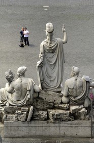 Italy, Lazio, Rome, historical center listed as World Heritage by UNESCO, piazza del Popolo
