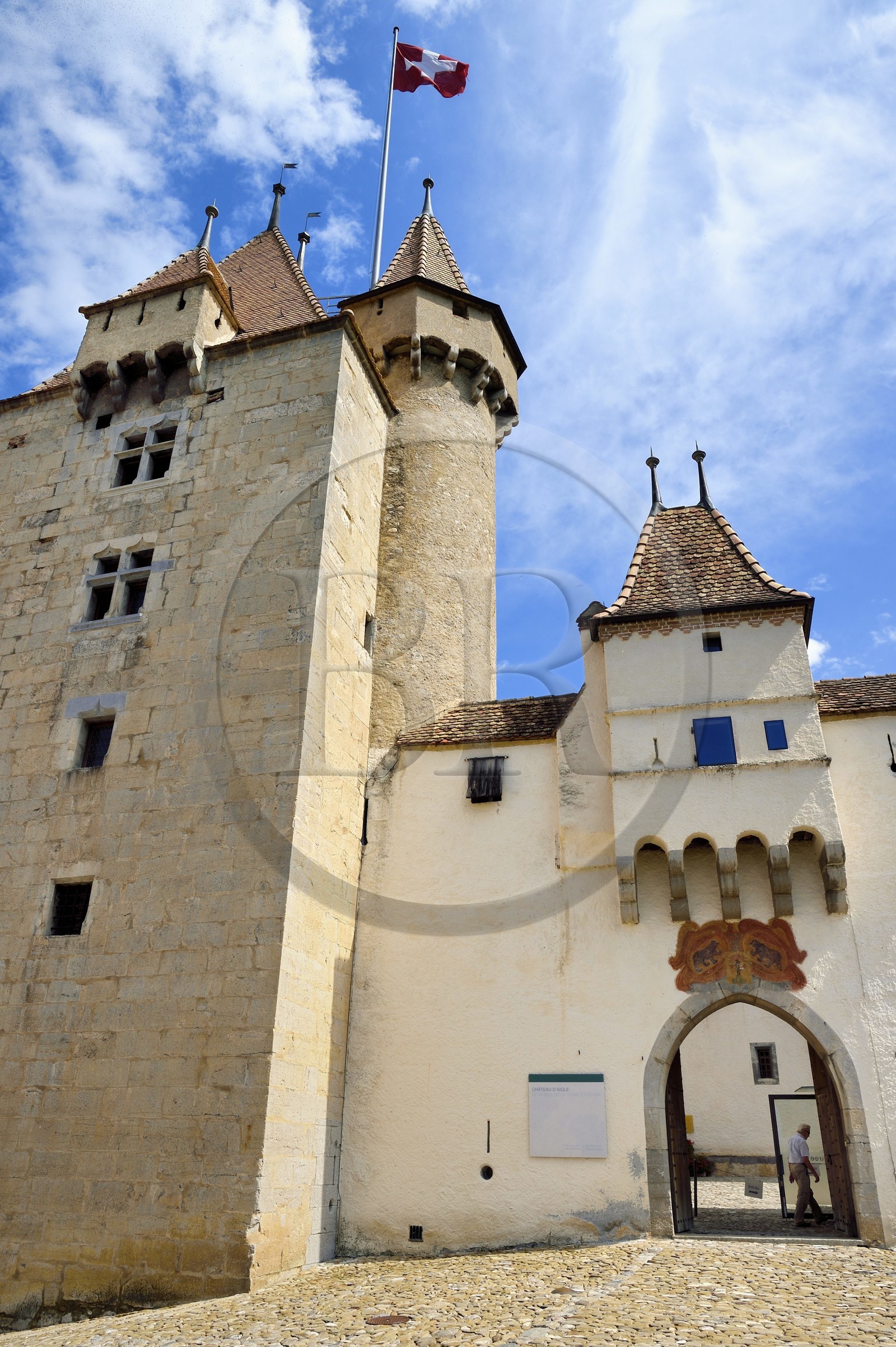 Suisse, Canton de Vaud, Aigle, le chateau abrite le musée de la Vigne et du Vin