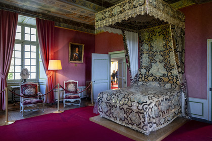 France, Nièvre (58), Parc naturel régional du Morvan, Bazoches, le chateau de Bazoches qui fut propriété du maréchal Sébastien le Prestre de Vauban, la chambre du Maréchal