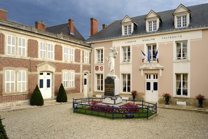 France, Marne, regional park of Montagne de Reims, Hautvillers, the town hall