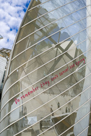 France, Paris, Bois de Boulogne, the Louis Vuitton Foundation by architect Frank Gehry