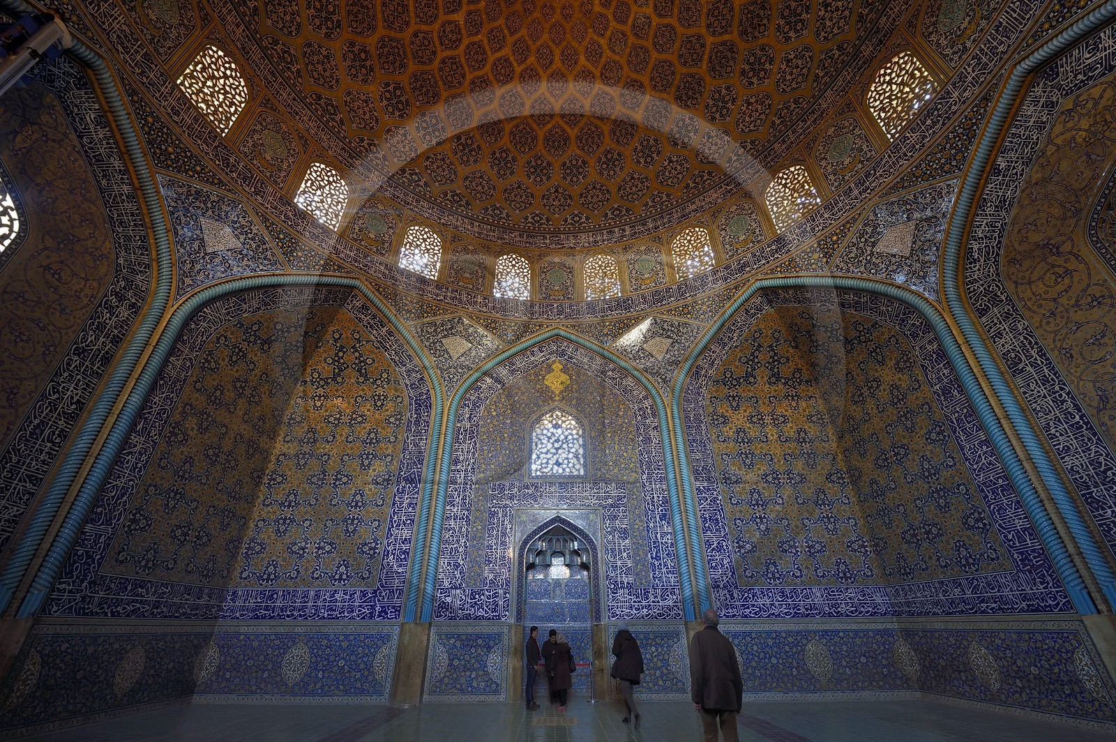 Iran, province d'Ispahan, Ispahan, mosquée du Cheikh Lotfallah (Lotfollah) datant du début du XVIIe siècle