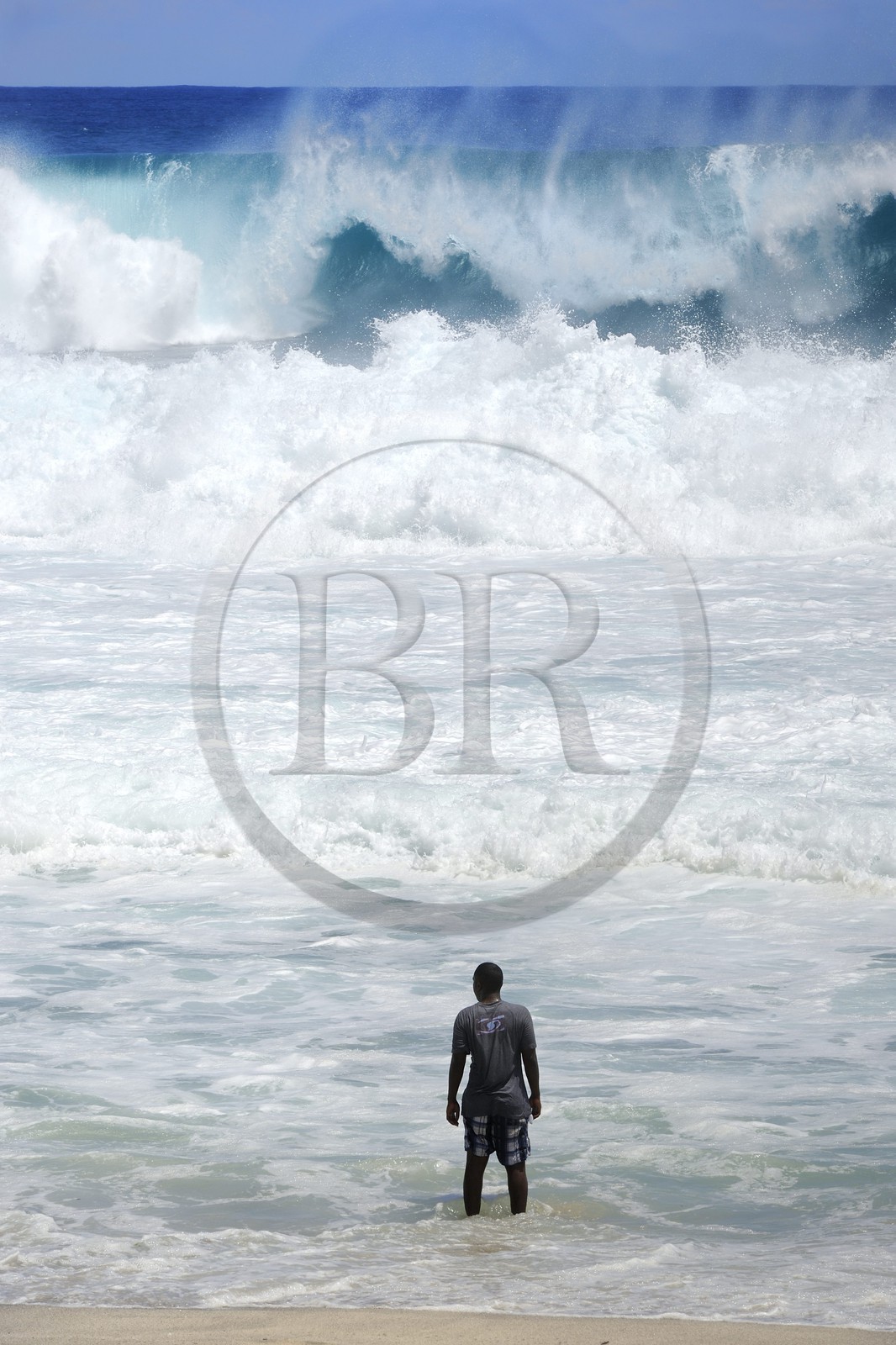 France, île de la Réunion, la côte sud, plage de Grand-Anse