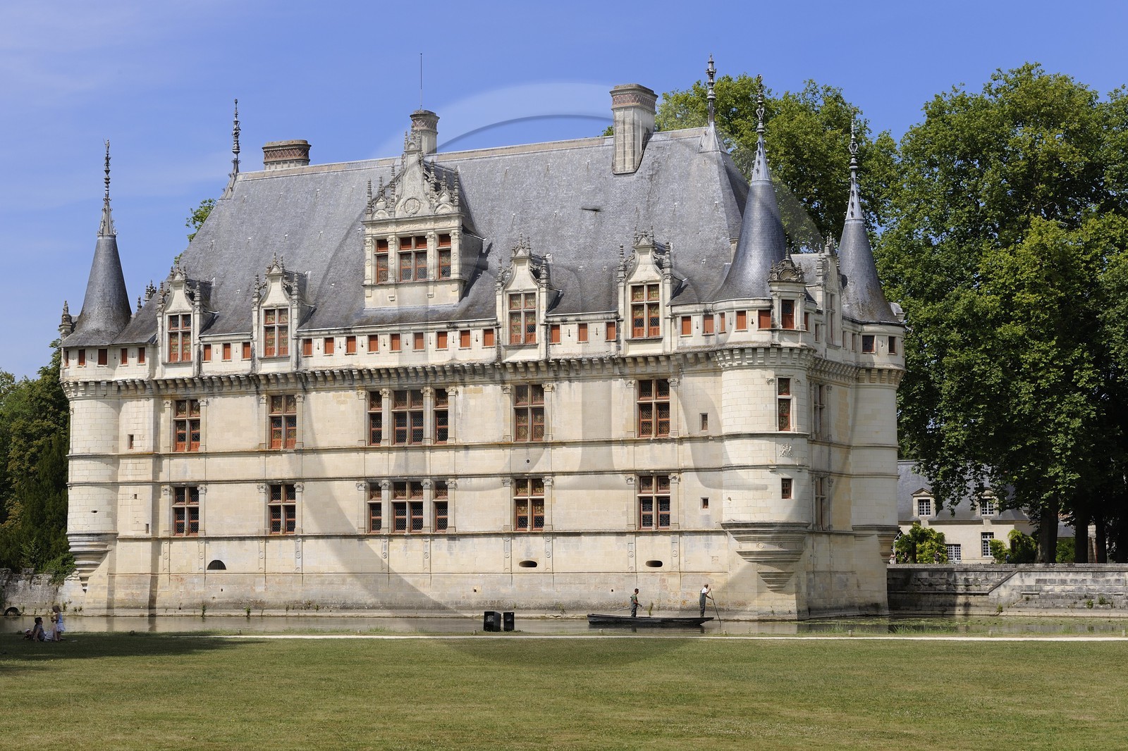 France, Indre-et-Loire (37), Vallée de la Loire classée Patrimoine Mondial de l' UNESCO, château d' Azay-le-Rideau