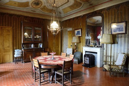 France, Haute Corse, Cap Corse, Rogliano, the palazzu Nicrosi (Palazzi or House of American), Pierre Nicrosi with his three brothers prospered in trade, real estate and cotton in Alabama