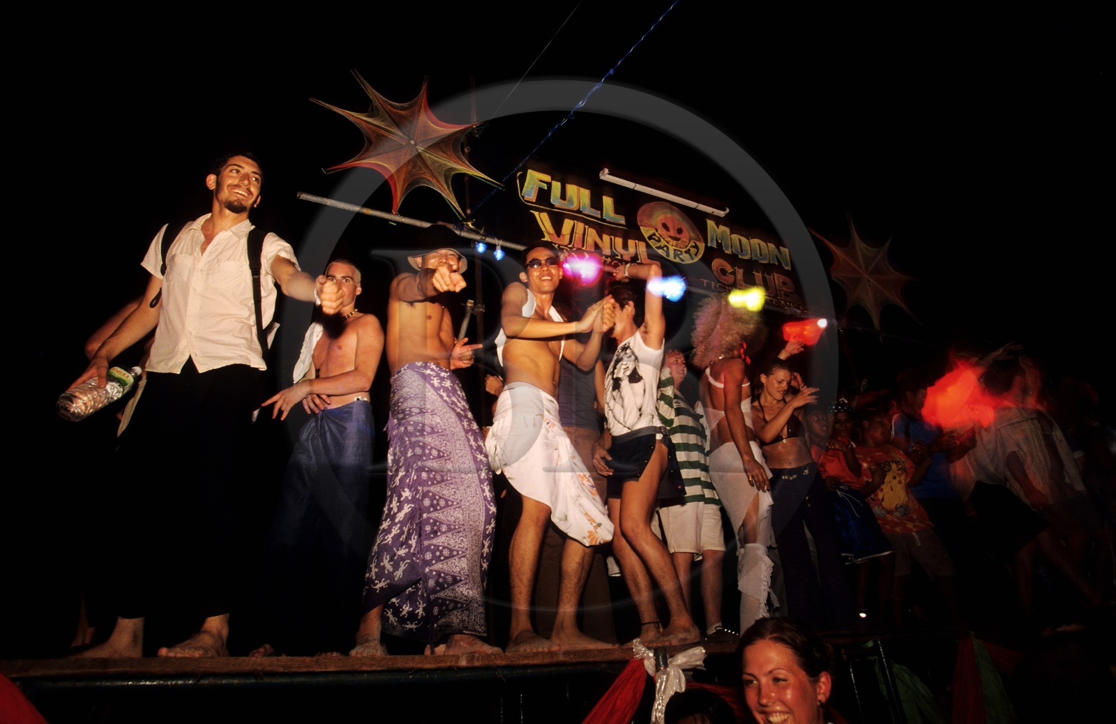 Thaïlande, Archipel îles Samui, Full Moon Party sur l' île de Koh Pha-Ngan, la fête au cúur de la nuit
