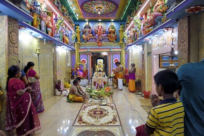 Sri Lanka, province de l'Est, Trincomalee, Sri Pathrakali Temple hindou dans New Moor Street