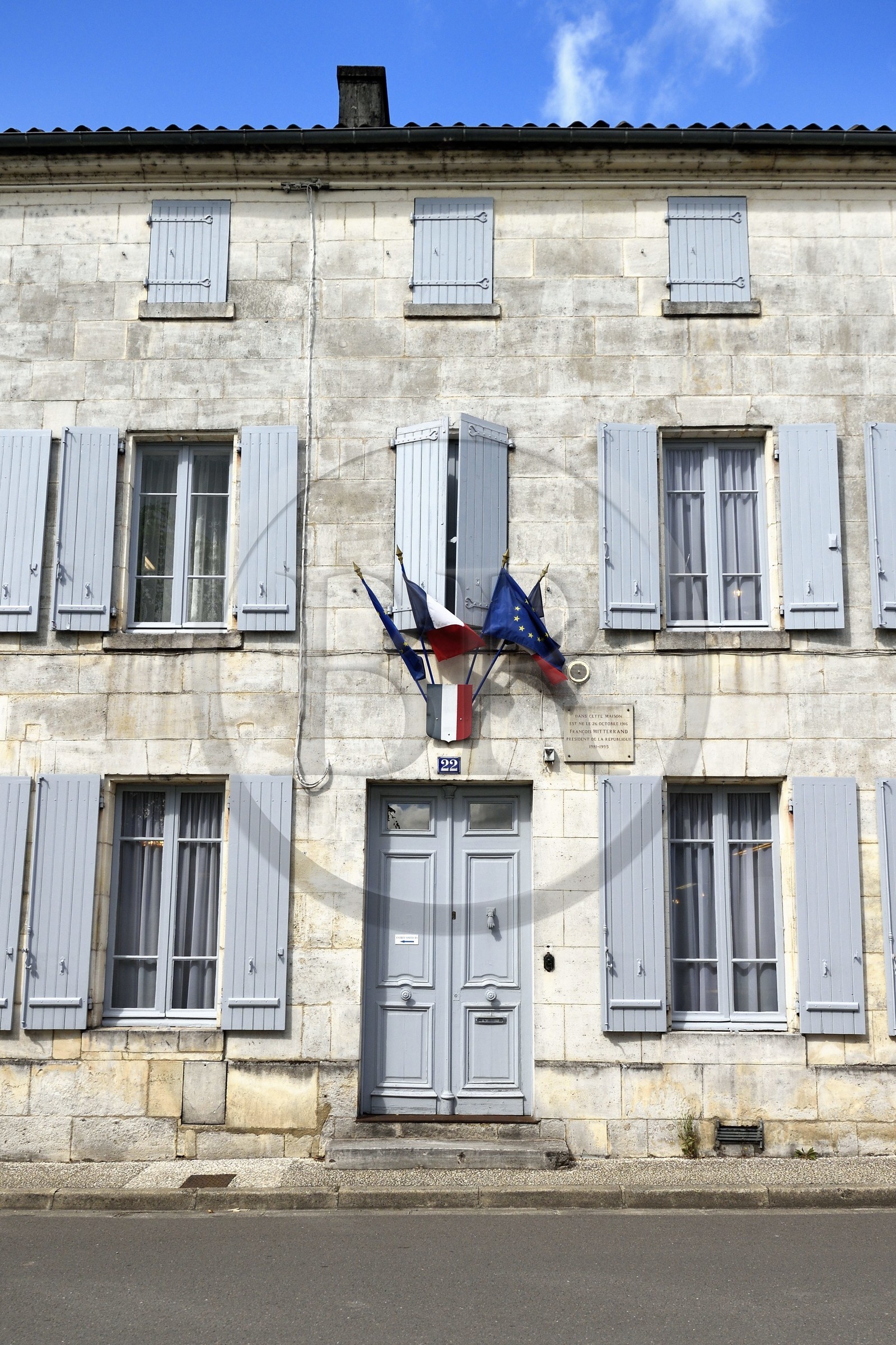 France, Charente (16), Jarnac, Maison Natale du président François Mitterrand située 22 rue Abel Guy