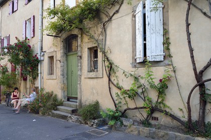 France, Vaucluse, Parc Naturel Regional du Luberon (Natural Regional Park of Luberon), Lourmarin, labelled Les Plus Beaux Villages de France (The Most Beautiful Villages of France),