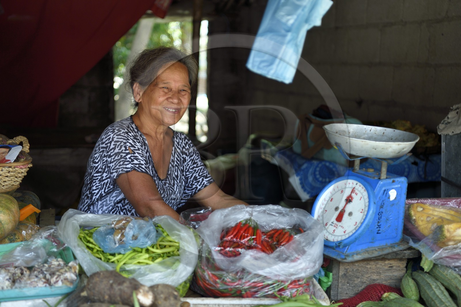 Philippines, province de Tarlac, Victoria, le marché