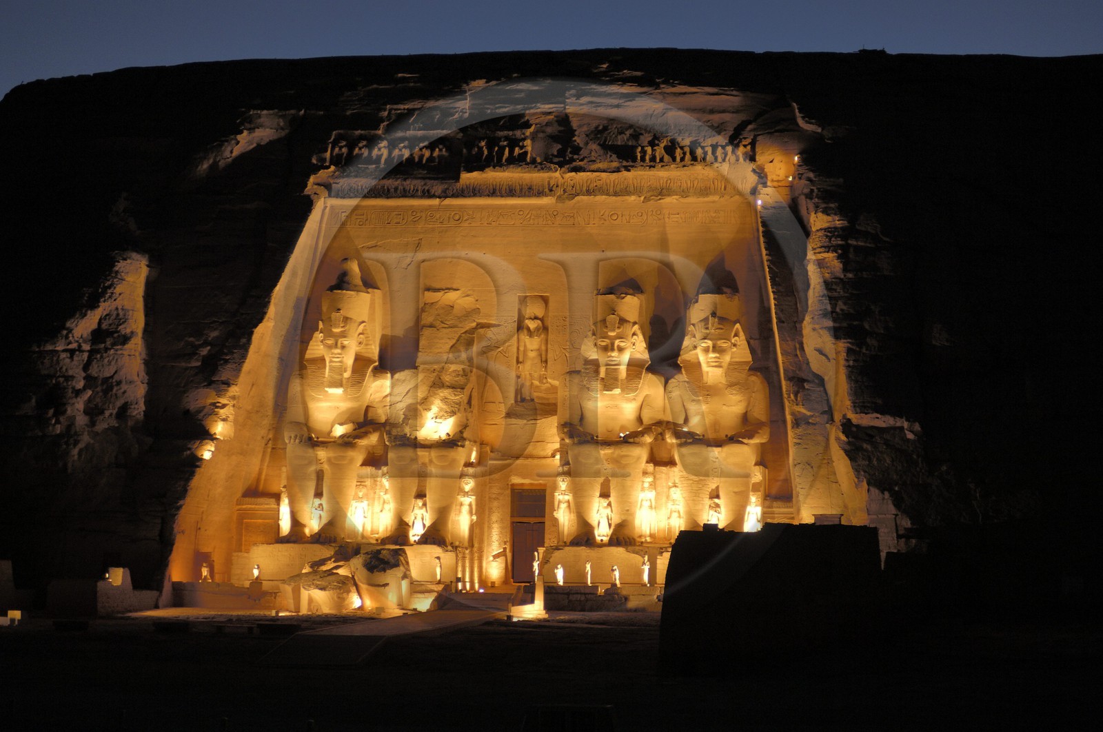 Egypte, Haute Egypte, Nubie, Abou Simbel, site classé Patrimoine Mondial de l'UNESCO, temple de Ramsès II