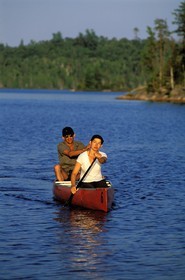 Canada, province de Québec, canoë sur le Lac Victoria