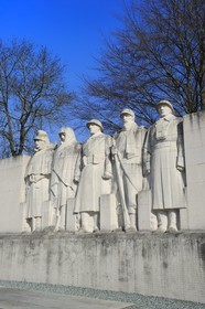 France, Meuse, Verdun, Place de la Nation, War Memorial To the children of Verdun who died for France, symbolizing the motto You can not pass