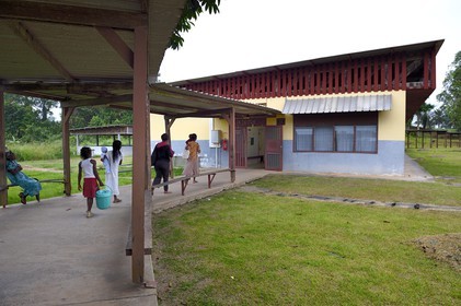 Gabon, Province du Moyen-Ogooué, Lambaréné, Hopital Albert Schweitzer, batiment de Pédiatrie