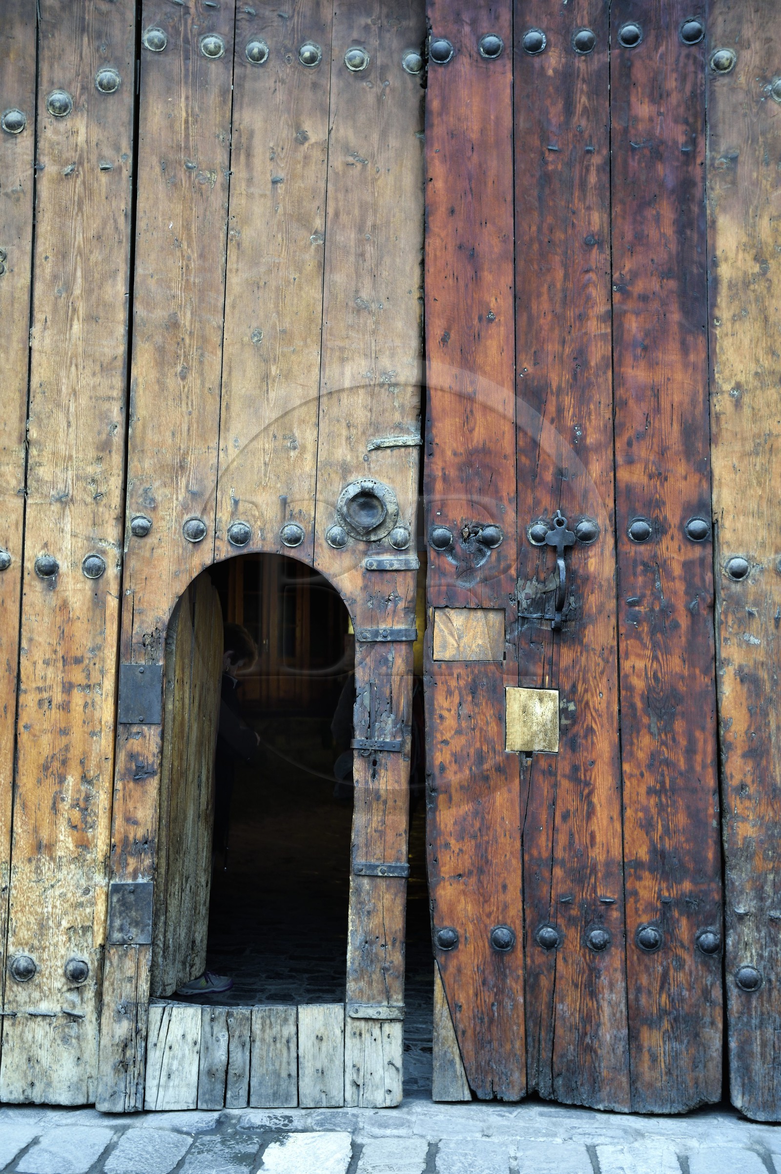 Azerbaïdjan, Sheki (Shaki), porte du caravansérail