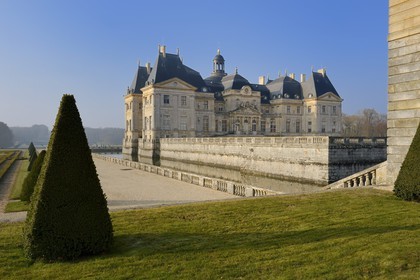 France, Seine-et-Marne (77), Maincy, le château de Vaux-le-Vicomte, la façade nord